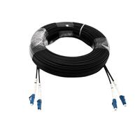 QLYUEUI Câble de raccordement à Fiber optique extérieur, Duplex,FTTH,2 cœurs, cordon de raccordement à Fiber optique, cavalier avec connecteur LC SC FC ST UPC, 50m 80m 100m, 1 pièces(SC-SC 100Meters)