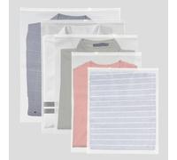 QlyYea Pochette Vetement Voyage, 30 PCS 5 Tailles Sac Plastique Vetement, Plastique Sachets Zip Refermable pour Serviette, Chaussettes,Vêtements, Articles de Toilette, Cosmétiques