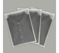 QlyYea Sac plastique Transparent, 30 PCS 25 * 35cm Sac Rangement, Plastique Sachets Zip Refermable pour Serviette, Chaussettes, Articles de Toilette, Cosmétiques