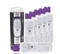 qmcfns Lot De 5 Bouteilles De 180 G For Filtre À Eau De Réfrigérateur Compatible Avec Whirpool EDR1RXD1 W10295370A 9081 Filtre Anti-goutte 1 P8RFWB2L P4RFWB