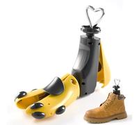 QMD Embauchoir de chaussures pour homme et femme avec chausse-chaussures, extenseur 4 voies pour longueur et largeur réglables, 42-47, Jaune : 1 pièce (42-47), 42-47