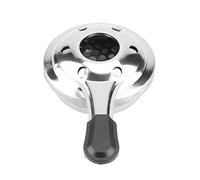 Qmee Cuisinière à alcool portable en acier inoxydable avec brûleur à alcool pour camping en plein air ou panique