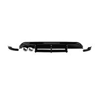 QmeNa Becquets Arrière Voiture Diffuseur Lèvre Pare-Choc Arrière pour Polo MK5 6R 2009 - 2014, Protecteur Séparateur Becquet, Style Voiture, Accessoires Automobiles De Décoration