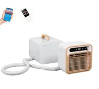 QmEna Climatiseur Portable Split pour Le Camping, Silencieux, avec Refroidissement Rapide en 3s, Parfait pour Camping-Cars, Voitures, Petites Chambres d'hôtel et Chambres à Coucher 110V,2m Pipe