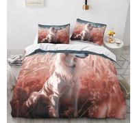 QMena Saluki-Dog Fermeture À Glissière Parure De Lit Doux Et Souple Cute Dog Housse De Couette Différentes Tailles Comfort Cover Luxe Literie Chaleur Linge De Lit Double（200x200cm）