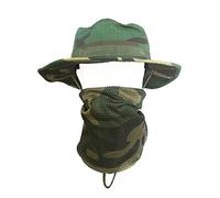 QMFIVE Casquette Militaire Tactique Airsoft Accessoires Boonie Seau Chapeau Large Bord Soleil Chapeaux pour la Pêche Militaire Extérieure Camping Chasse (A-WL, 1)