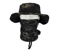 QMFIVE Écharpe Militaire Casquette Tactique Airsoft Accessoires Boonie Seau Chapeau Large Bord Soleil pour la Pêche Extérieure Camping Chasse (A-BC, 1)