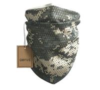 QMFIVE Écharpe tactique camouflage, hommes et femmes unisexe multi-usages bandeau militaire style tête wrap face mesh pour Airsoft, combat, chasse, alpinisme Activité de plein air (ACU)