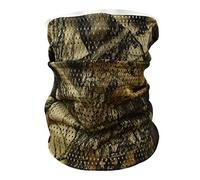 QMFIVE Écharpe tactique camouflage, hommes et femmes unisexe multi-usages bandeau militaire style tête wrap face mesh pour Airsoft, combat, chasse, alpinisme Activité de plein air (Leaf)