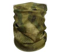 QMFIVE Écharpe tactique camouflage, hommes et femmes unisexe multi-usages bandeau militaire style tête wrap face mesh pour Airsoft, combat, chasse, alpinisme Activité de plein air (AT-FG)