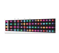 QMG Tableau de notes à code couleur pour violoncelle/alto, apprentissage des notes et théorie de la musique, guide visuel pour tous les niveaux de compétence