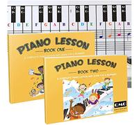 QMG Tableau de notes pour piano et clavier et note de couleur complète - Leçon de musique de piano et livre guide 1 et livre 2 pour enfants et débutants ; conçu et imprimé aux États-Unis