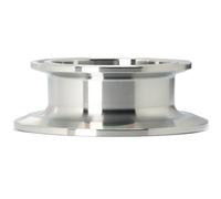 QMINOX 6,3 cm × 5,1 cm Raccord sanitaire Réducteur de bouchon en acier inoxydable 304 Réducteur concentrique sanitaire Tri Clamp Clover