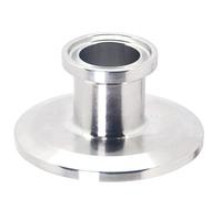 QMINOX Réducteur de bouchon sanitaire 3,8 cm × 1,9 cm en acier inoxydable 304 Réducteur concentrique sanitaire Tri Clamp Clover