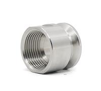 QMINOX SS304 KF25 NPT Adaptateur Filetage femelle 1" NW25 KF Raccord femelle ISO-KF25 X FNPT 1"