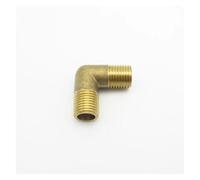 QMIQXIWS 1/4" BSP Male Thread 90 Degree Elbow Brass Pipe Fitting Adapter Coupler Connector for Water Fuel Gas