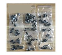 QMIQXIWS 120PCS/Bag Aluminum Electrolytic Capacitor Pack 0.22uf0.47uf1uf2.2uf4.7uf10uf10uf22uf33uf47uf 100uf220uf470uf,Each 10PCS