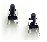 QMIQXIWS 20Pcs Tact Switch 6 * 6 * 9mm Horizontal with Bracket Tactile Push Button Switches 6x6x9mm Switch