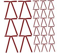QmjdDymx Bows de Noël, 24pcs Bows en Velours pour l'arbre de Noël 5x7 Pouces Rouge Polyvalent décoratif pour Emballage Crafts Garland Wreath, Ornaments d'arbres