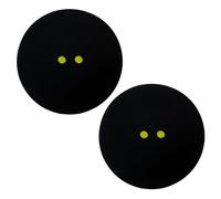 QmjdDymx Squash Ball, 2pcs Rubber Double Yellow Dot Squash Balls, 1,54 Pouces Balles Sportives à Vitesse Lente pour l'entraînement et l'entraînement, Les Boules de courge, la Balle de Squash