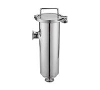 QMKADFQXF 1pcs SUS304 Angle Clamp Filter Quick-Fitting Clamp Pipe Duplex Filter for Water Supply System(63mm,Clamp)