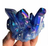 QMKADFQXF Beautiful Aura Blue Cluster Crystal (Size : 200-300g) Cristal Naturel Brut