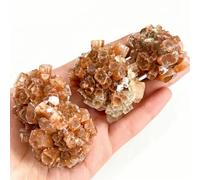QMKADFQXF Beautiful Orange Aragonite Quartz Crystal Cluster Shape Rough Stone Nepheline Home Decor (Size : 120-180g 1pc) Cristal Naturel Brut