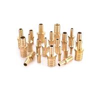 QMKADFQXF Brass Copper Pipe Straight 6mm to 4mm 10mm to 6mm 16mm to 10mm Reducing Conversion Hose Connector 1PCS(12 to 6 mm)