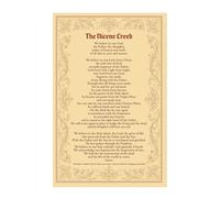 QMKADFQXF Classic Creeds Metal Sign Historic Prayers Scripture Wall-Art for Worship Study Home Sunday School Decor 8 X 12 in