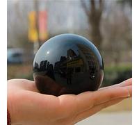 QMKADFQXF Cristal Naturel Brut Black Obsidian Sphere Large Crystal Ball Magic Ball Crystals Gemstone Feng Shui Sphere for Decoration No Base Ornaments (Color : 9cm-10cm)