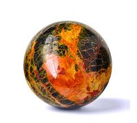 QMKADFQXF Crystal Quartz Ball Sphere Gemstone - Hand Carved Sphere Figurine - Altar Devotional Focus Spiritual Cleansing Metaphysical Gift Men Women,Diameter 2.8in Cristal Naturel Brut