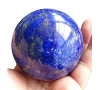 QMKADFQXF Lapis Lazuli Quartz Crystal Sphere,Halloween Tabletop Decorations Crystal Ball,Blues Gemstone Sphere for,Home Office Decor,9cm Cristal Naturel Brut