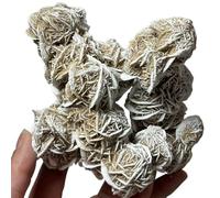 QMKADFQXF Stone Desert Rose Stone Cluster, Quartz Crystal Cluster, MineralStone(Size:210-300g) Cristal Naturel Brut