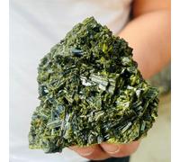 QMKADFQXF Stone Green Tourmaline Quartz Crystal Cluster Gem Gift Room Decoration Home Furnishings(150-200g) Cristal Naturel Brut