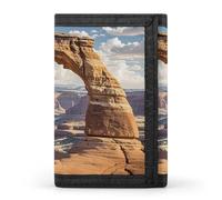 QMKFWT Arches National Park Portefeuille décontracté avec porte-cartes de crédit pour homme et femme
