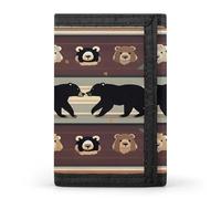 QMKFWT Bear Portefeuille décontracté pour cartes de crédit Organiseur de documents pour homme et femme