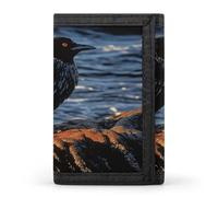 QMKFWT Bird by Stone Portefeuille décontracté pour cartes de crédit Organiseur de documents pour homme et femme