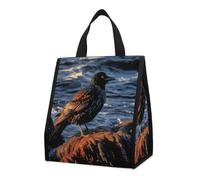 QMKFWT Bird by Stone Sac à déjeuner isotherme pliable et réutilisable pour homme et femme