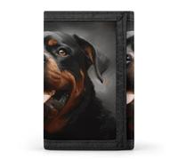 QMKFWT Cool Rottweiler Portefeuille décontracté pour cartes de crédit et documents pour homme et femme Motif chien