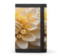 QMKFWT Dahlia Portefeuille décontracté avec porte-cartes de crédit pour homme et femme Blanc