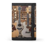 QMKFWT Étui portefeuille décontracté pour cartes de crédit et instruments de musique pour homme et femme