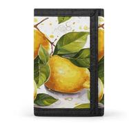 QMKFWT Fruits Lemon Portefeuille décontracté pour cartes de crédit Organiseur de documents pour homme et femme