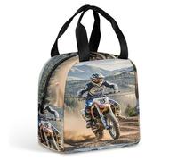 QMKFWT Grand sac à déjeuner isotherme et durable pour gym, sac à déjeuner portable, étanche, réutilisable, pour le travail, les voyages, le pique-nique