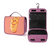 QMKFWT Happy Foot Trousse de toilette étanche avec crochet de suspension pour femme