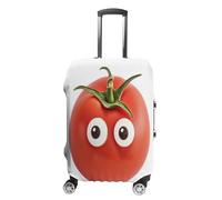 QMKFWT Housse de protection lavable anti-rayures et anti-poussière pour bagage à roulettes de 48,3 à 81,3 cm avec inscription « I Love You from My Head Tomatoes », blanc, M