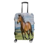 QMKFWT Housse de protection lavable anti-rayures et anti-poussière pour bagages à roulettes de 48,3 à 81,3 cm, blanc, L