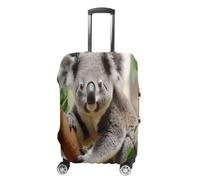 QMKFWT Housse de protection lavable anti-rayures et anti-poussière pour bagages à roulettes de 48 à 81 cm, blanc, L