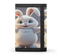 QMKFWT Hug Bunny Portefeuille décontracté pour cartes de crédit Organiseur de documents pour homme et femme