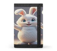 QMKFWT Hug Bunny Portefeuille décontracté pour cartes de crédit Organiseur de documents pour homme et femme