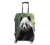 QMKFWT Lovely Panda Housse de bagage de voyage lavable anti-rayures anti-poussière Housse de protection pour bagages à roulettes Convient aux bagages de 48,3 à 81,3 cm, blanc, L